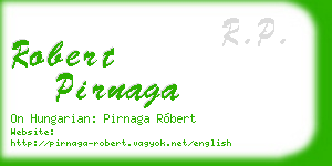 robert pirnaga business card